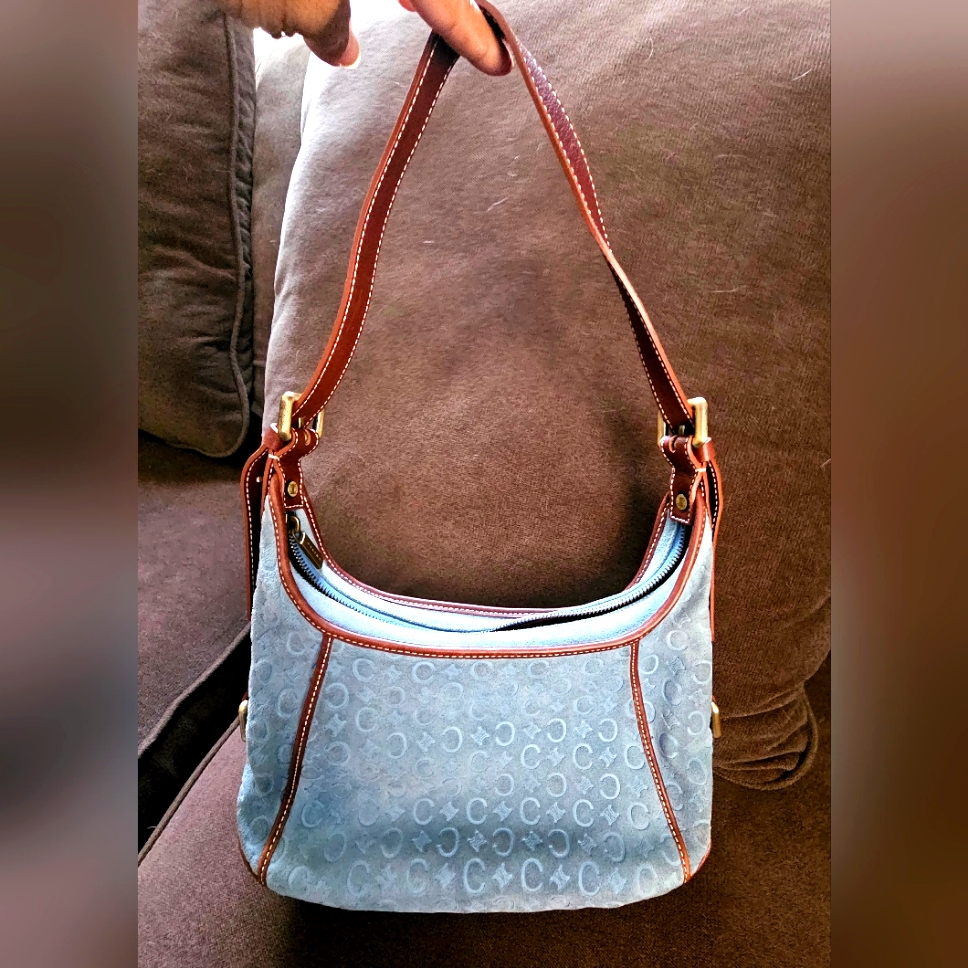 Authentic Celine Suede Shoulder Bag